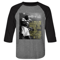 Thumbnail for MUHAMMAD ALI-1240 G20-PREMIUM HEATHER/VINTAGE BLACK ADULT 3/4 SLEEVE RAGLAN