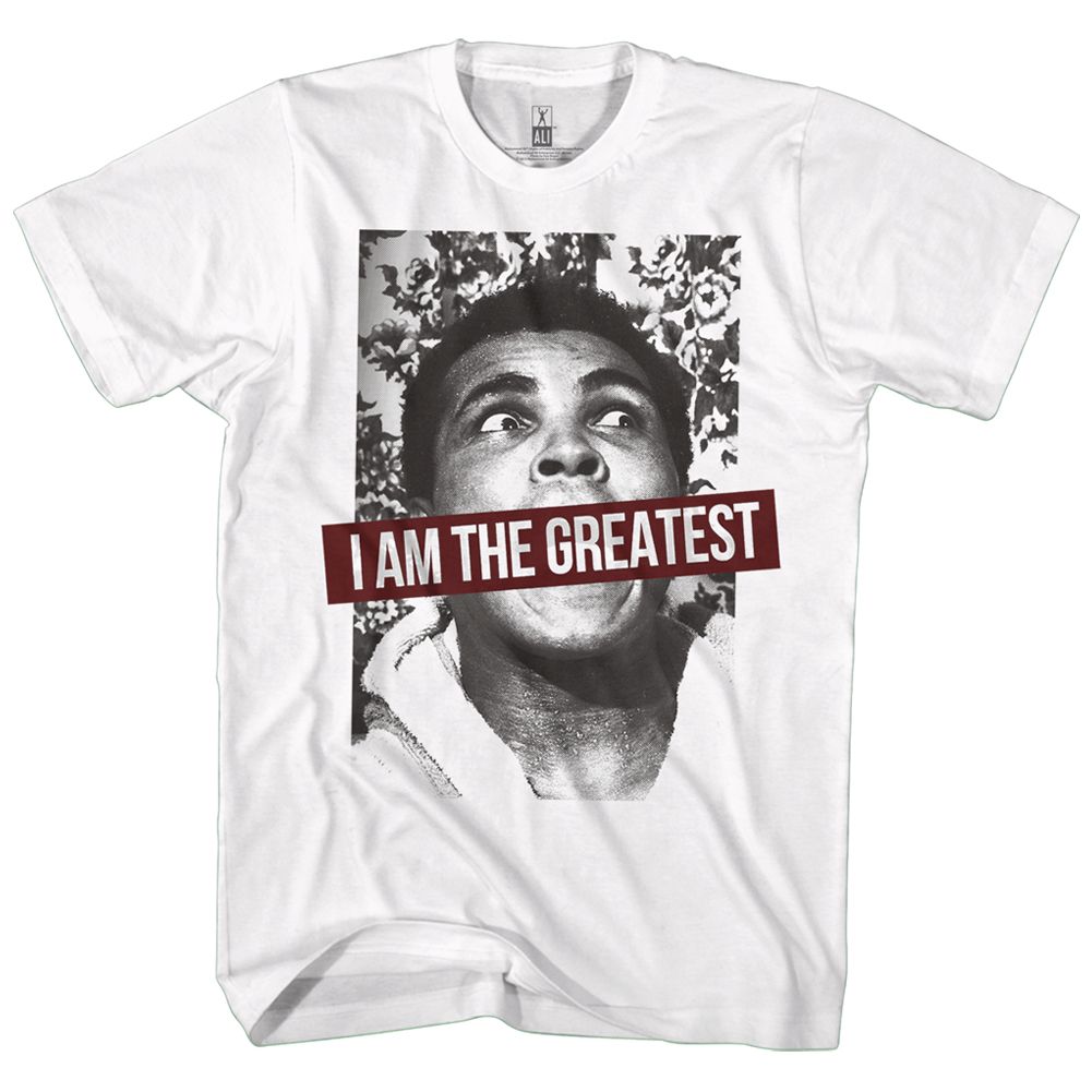 MUHAMMAD ALI-ALI 1067-WHITE ADULT S/S TSHIRT