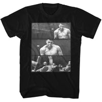 Thumbnail for MUHAMMAD ALI-ALI OVER LISTON 3 BOX-BLACK ADULT S/S TSHIRT