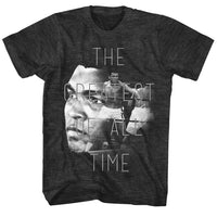 Thumbnail for MUHAMMAD ALI-THE GOAT-BLACK HEATHER ADULT S/S TSHIRT