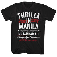 Thumbnail for MUHAMMAD ALI-THRILLA-BLACK ADULT S/S TSHIRT