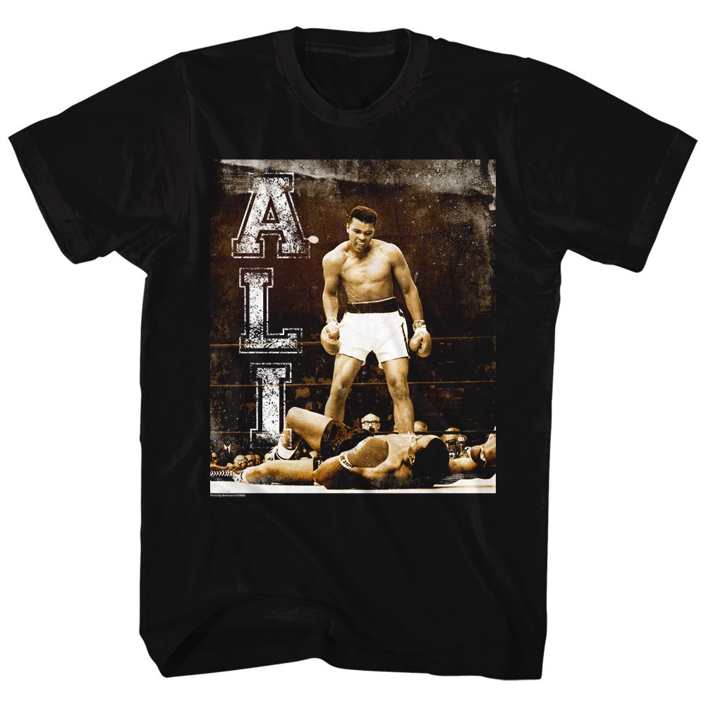 MUHAMMAD ALI-HOLLER AT YOUR BOY-BLACK ADULT S/S TSHIRT