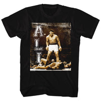 Thumbnail for MUHAMMAD ALI-HOLLER AT YOUR BOY-BLACK ADULT S/S TSHIRT