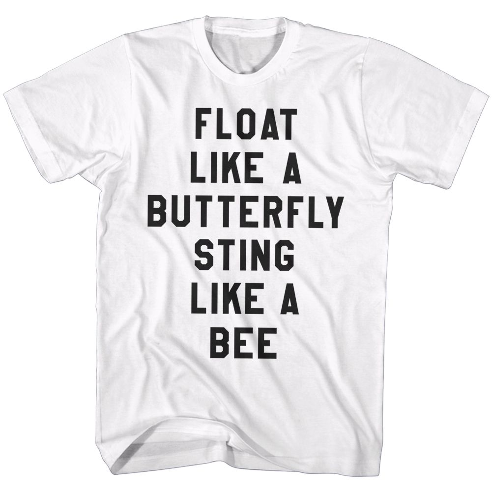 MUHAMMAD ALI-FLOATIE-WHITE ADULT S/S TSHIRT