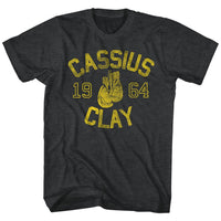 Thumbnail for MUHAMMAD ALI-CASSIUSCLAY-BLACK HEATHER ADULT S/S TSHIRT