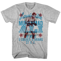 Thumbnail for MUHAMMAD ALI-OVERLAY-GRAY HEATHER ADULT S/S TSHIRT