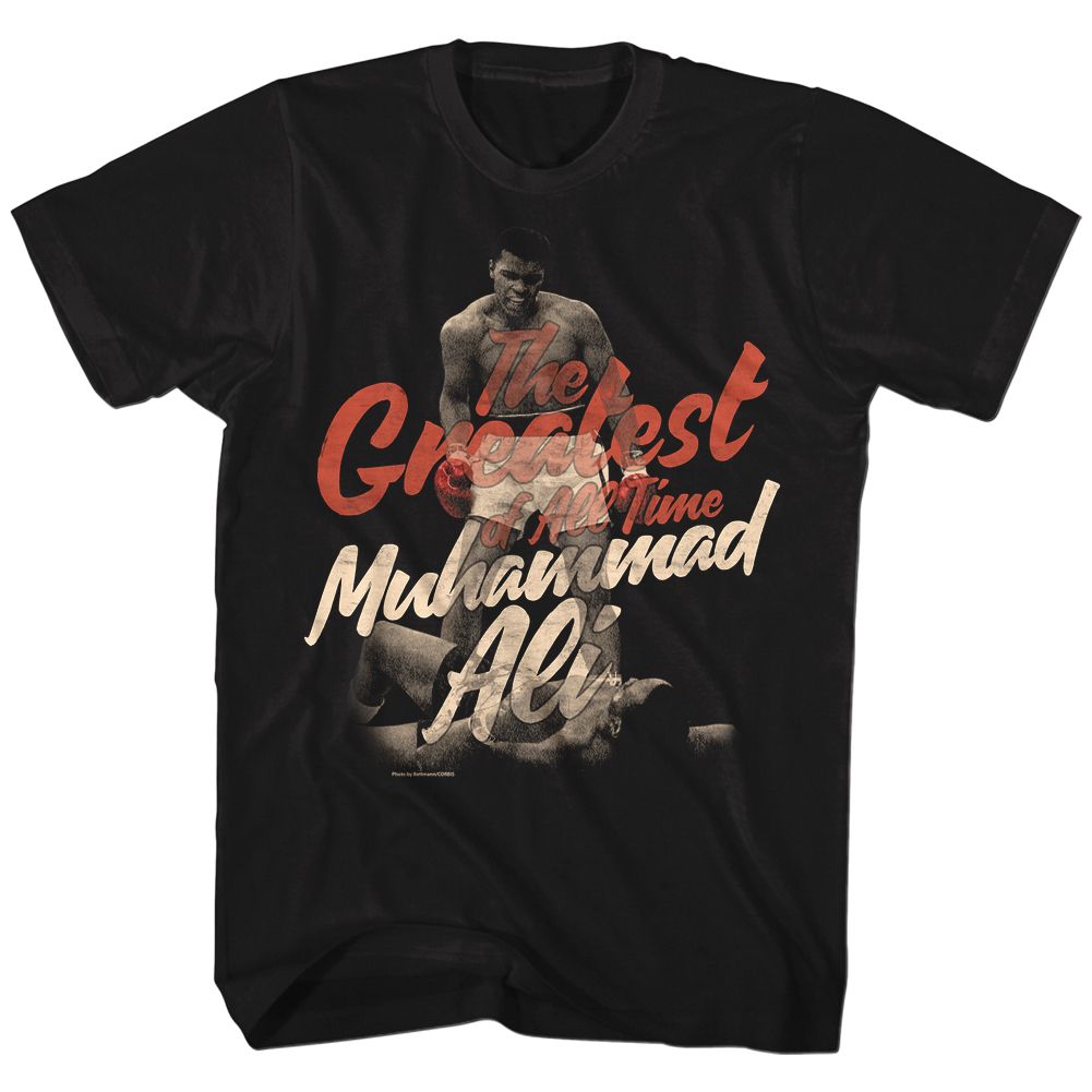 MUHAMMAD ALI-GREAT-BLACK ADULT S/S TSHIRT