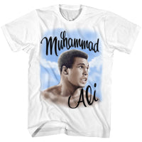 Thumbnail for MUHAMMAD ALI-AIRBRUSH-WHITE ADULT S/S TSHIRT