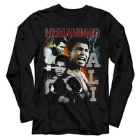 Thumbnail for MUHAMMAD ALI-MUHAMMAD ALI BOOTLEG-BLACK ADULT L/S TSHIRT