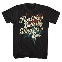Thumbnail for MUHAMMAD ALI-STING LIKE A BEE-BLACK ADULT S/S TSHIRT