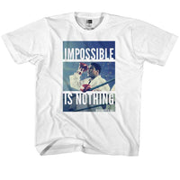 Thumbnail for MUHAMMAD ALI-IMPOSSIBLE IS NOTHING-WHITE YOUTH S/S TSHIRT