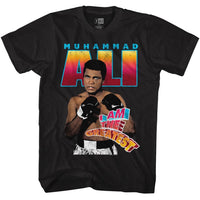 Thumbnail for MUHAMMAD ALI-AMGREATEST-BLACK ADULT S/S TSHIRT