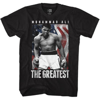 Thumbnail for MUHAMMAD ALI-AMERICALI-BLACK ADULT S/S TSHIRT