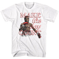 Thumbnail for MUHAMMAD ALI-MAKE IT COUNT-WHITE ADULT S/S TSHIRT