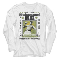 Thumbnail for MUHAMMAD ALI-MUHAMMAD ALI A THRILLA-WHITE ADULT L/S TSHIRT