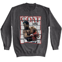 Thumbnail for MUHAMMAD ALI-ALI GOATY-DARK HEATHER ADULT L/S SWEATSHIRT