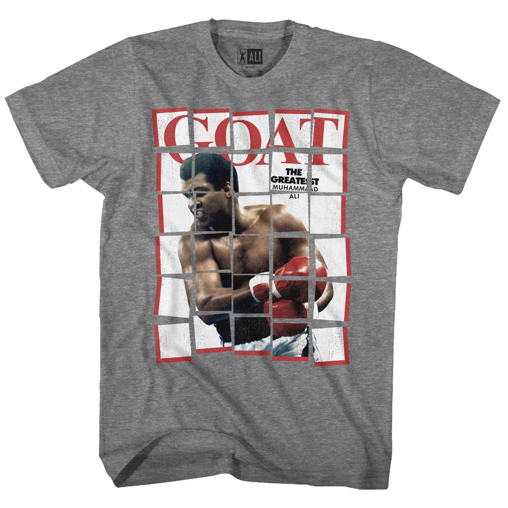 MUHAMMAD ALI-GOATY-GRAPHITE HEATHER ADULT S/S TSHIRT
