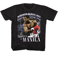 Thumbnail for MUHAMMAD ALI-MUHAMMAD ALI THRILLA AND LIGHTNING-BLACK TODDLER S/S TSHIRT