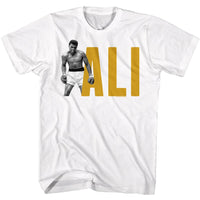 Thumbnail for MUHAMMAD ALI-ALI IN FRONT OF NAME-WHITE ADULT S/S TSHIRT