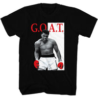 Thumbnail for MUHAMMAD ALI-MUHAMMAD ALI GOAT-BLACK ADULT S/S TSHIRT