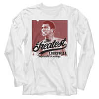 Thumbnail for MUHAMMAD ALI-MUHAMMAD ALI IMPOSSIBLE IS NOTHING-WHITE ADULT L/S TSHIRT