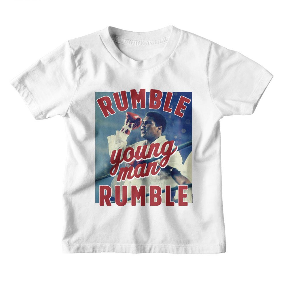 MUHAMMAD ALI-MUHAMMAD ALI RUMBLE YOUNG MAN-WHITE TODDLER S/S TSHIRT