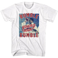 Thumbnail for MUHAMMAD ALI-ALI RUMBLE YOUNG MAN-WHITE ADULT S/S TSHIRT