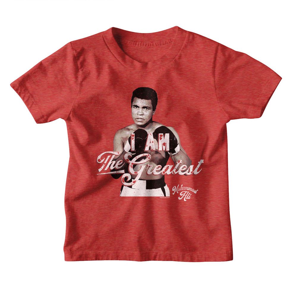 MUHAMMAD ALI-MUHAMMAD ALI GREATEST QUOTE-VINTAGE RED TODDLER S/S TSHIRT