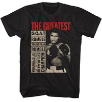 Thumbnail for MUHAMMAD ALI-MUHAMMAD ALI THE GREATEST BOXES-BLACK ADULT S/S TSHIRT