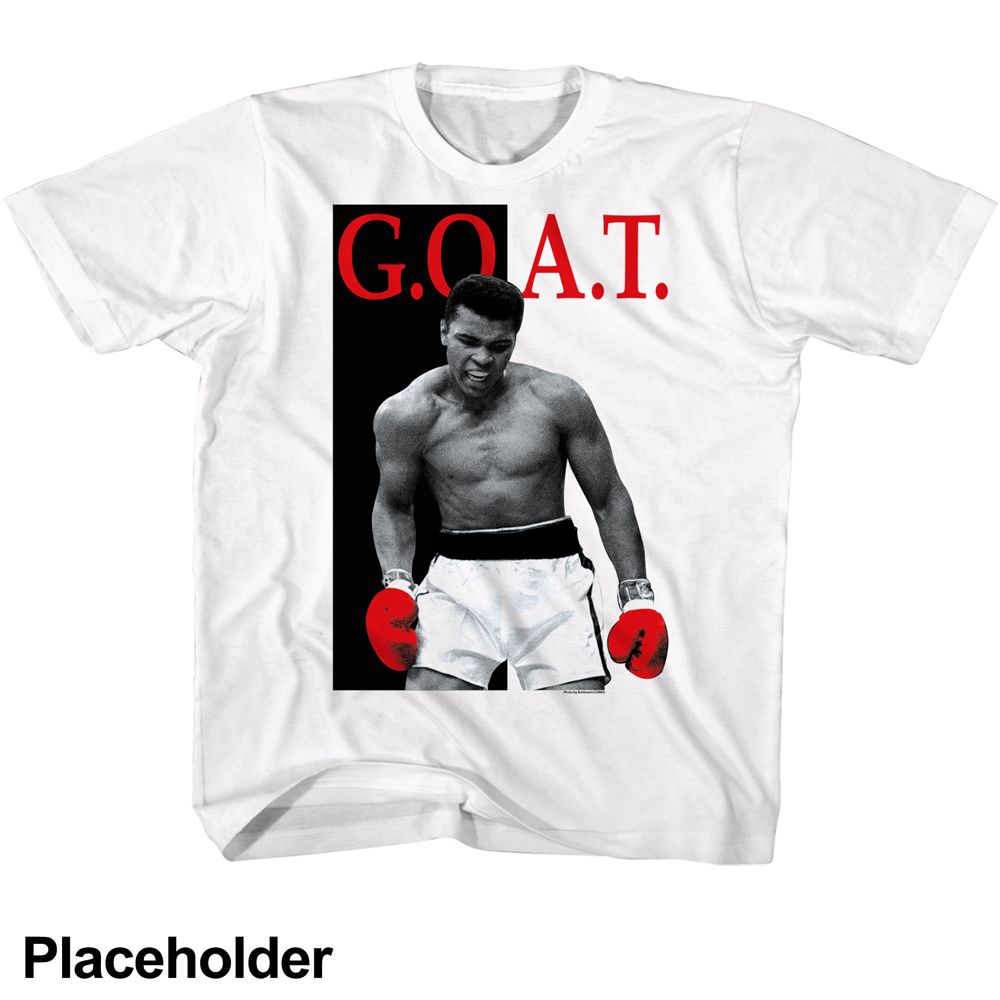 MUHAMMAD ALI-MUHAMMAD ALI GOAT AGAIN-WHITE TODDLER S/S TSHIRT