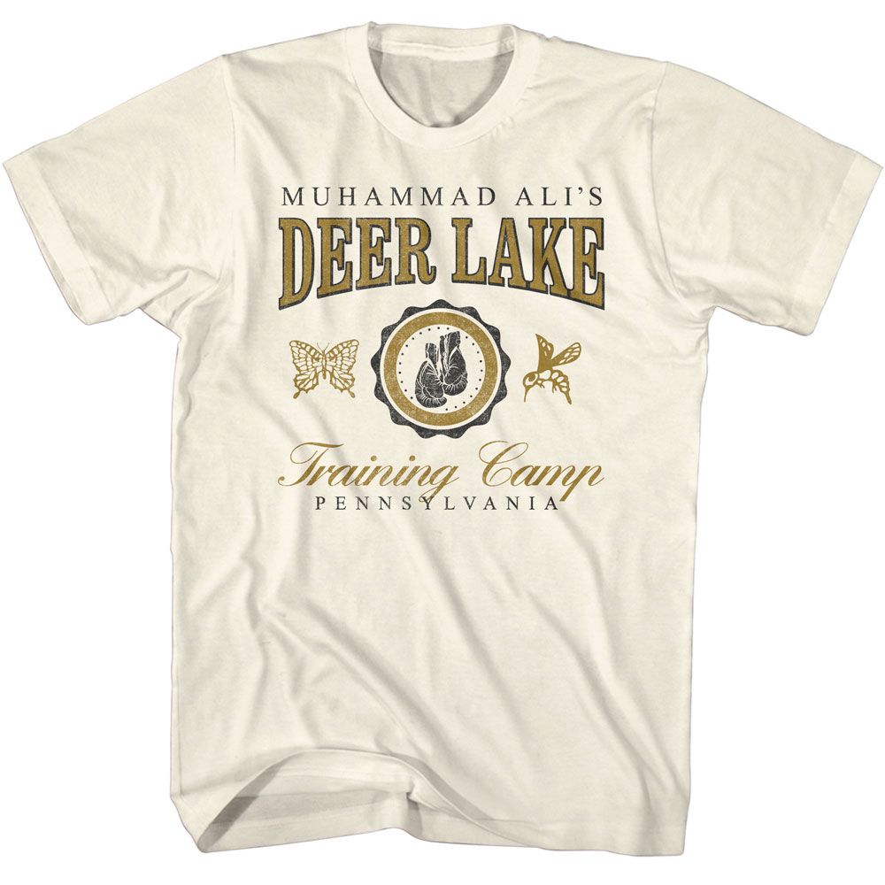 MUHAMMAD ALI-MUHAMMAD ALI DEER LAKE VARSITY VINTAGE-NATURAL ADULT S/S TSHIRT