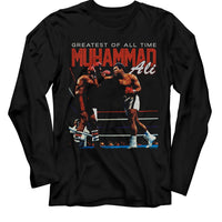 Thumbnail for MUHAMMAD ALI-MUHAMMAD ALI FIGHT RING-BLACK ADULT L/S TSHIRT