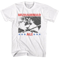 Thumbnail for MUHAMMAD ALI-MUHAMMAD ALI RAISING FIST-WHITE ADULT S/S TSHIRT