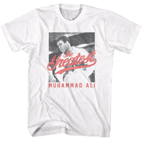 Thumbnail for MUHAMMAD ALI-MUHAMMAD ALI THE GREATEST BW-WHITE ADULT S/S TSHIRT