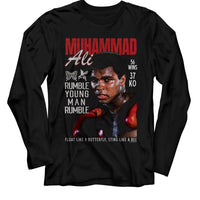 Thumbnail for MUHAMMAD ALI-MUHAMMAD ALI SWEAT PHOTOGRAPH-BLACK ADULT L/S TSHIRT