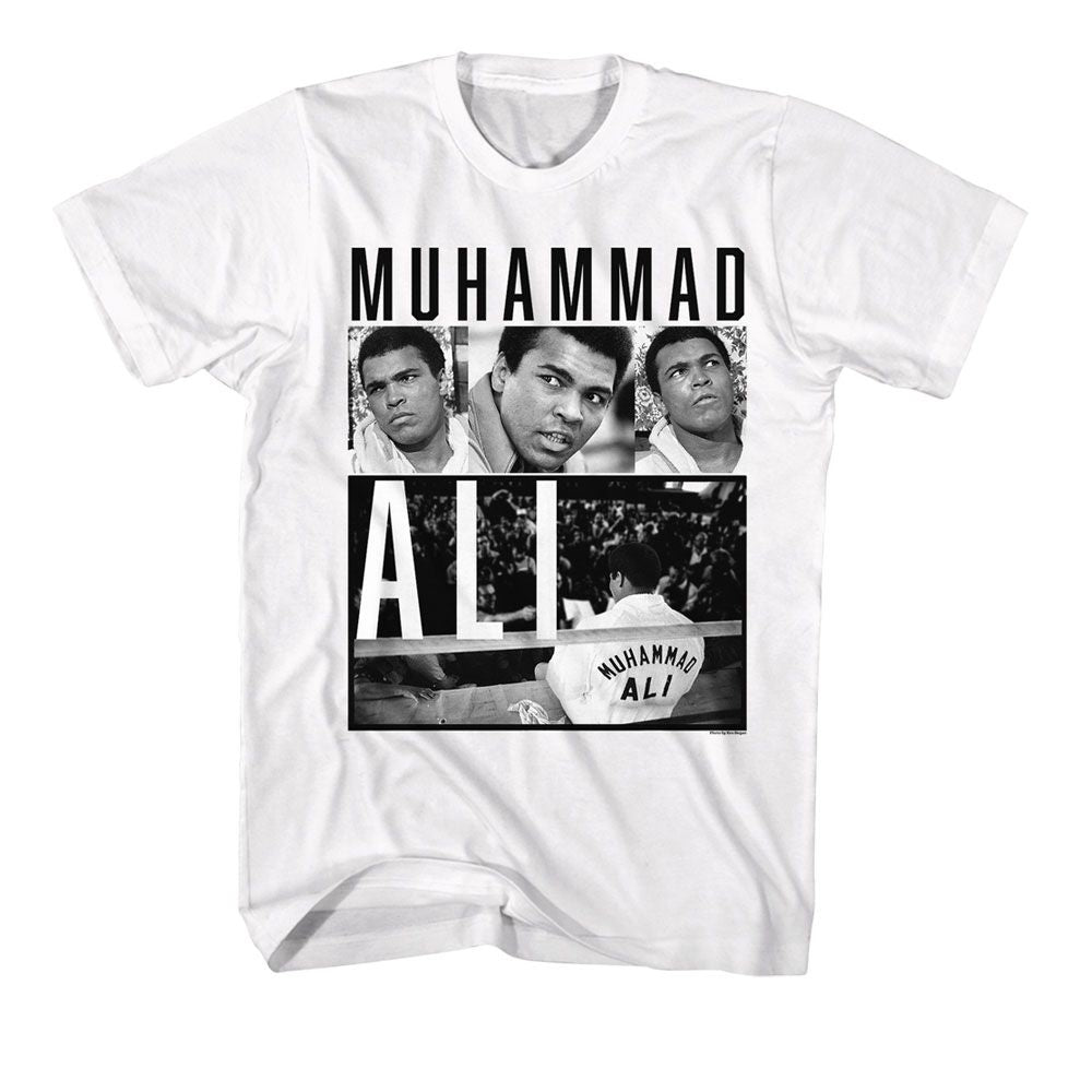 MUHAMMAD ALI-MUHAMMAD ALI PHOTOS-WHITE ADULT S/S TSHIRT