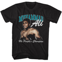 Thumbnail for MUHAMMAD ALI-MUHAMMAD ALI THE PEOPLES CHAMP-BLACK ADULT S/S TSHIRT