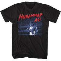 Thumbnail for MUHAMMAD ALI-MUHAMMAD ALI DRAMATIC TEXT-BLACK ADULT S/S TSHIRT
