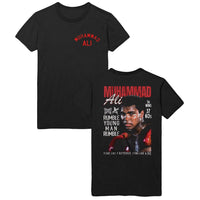 Thumbnail for MUHAMMAD ALI-MUHAMMAD ALI RUMBLE YOUNG MAN FRONT AND BACK-BLACK ADULT S/S TSHIRT