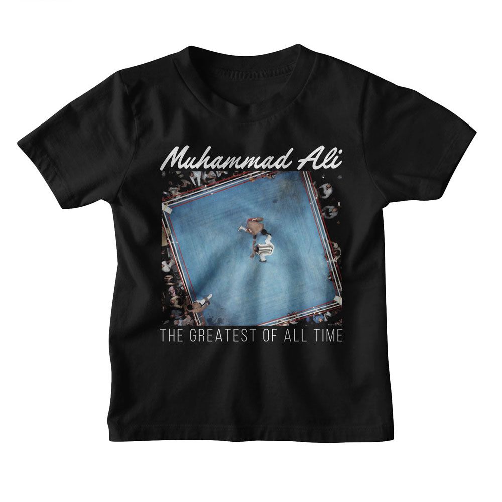 MUHAMMAD ALI-MUHAMMAD ALI OVERHEAD GOAT-BLACK TODDLER S/S TSHIRT