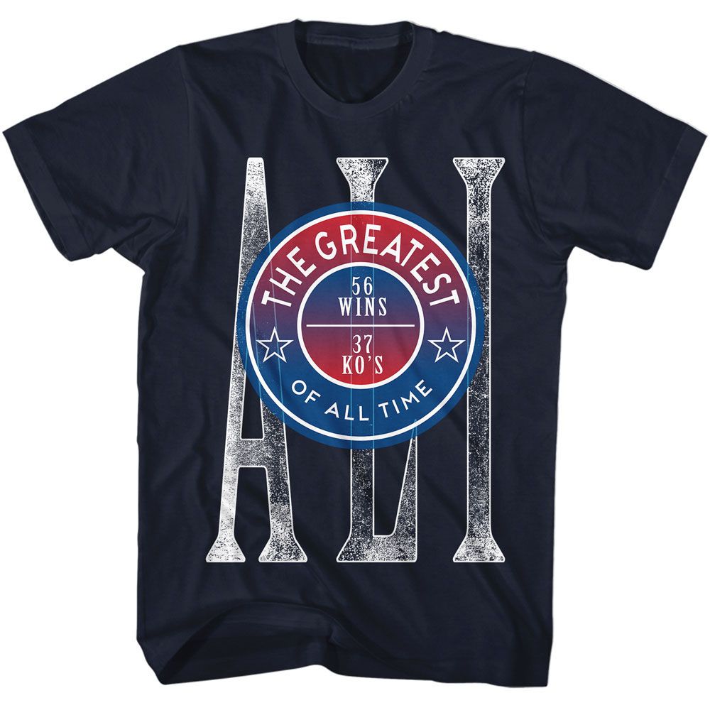 MUHAMMAD ALI-MUHAMMAD ALI TALLI GOAT-NAVY ADULT S/S TSHIRT