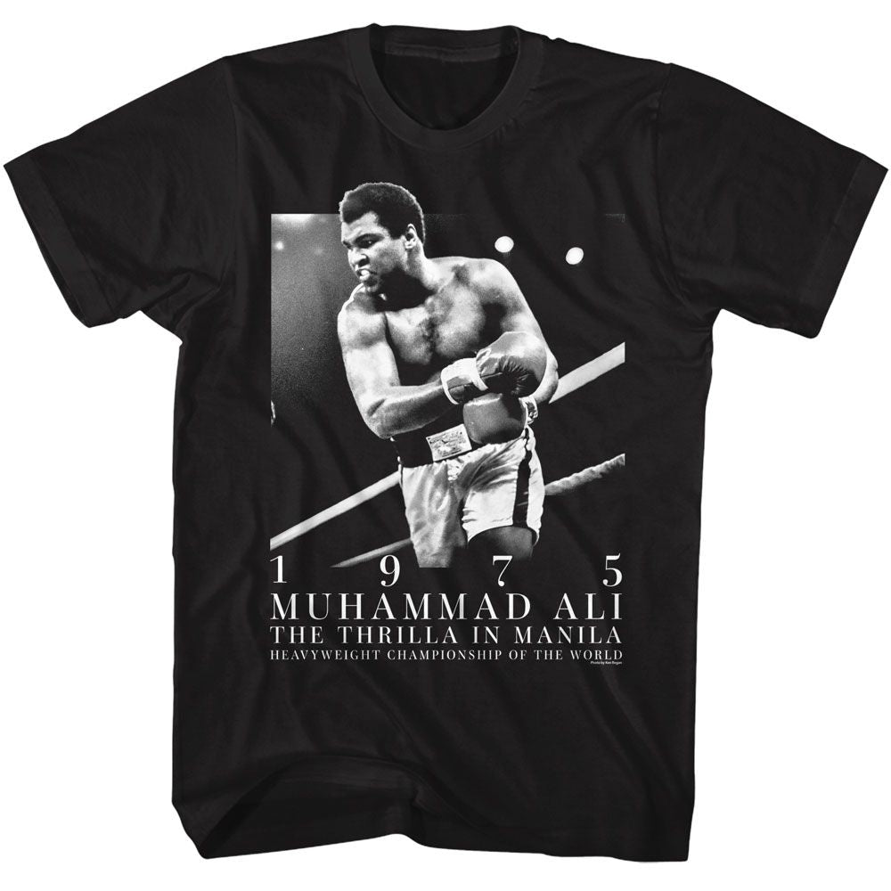 MUHAMMAD ALI-MUHAMMAD ALI 75 MANILA-BLACK ADULT S/S TSHIRT