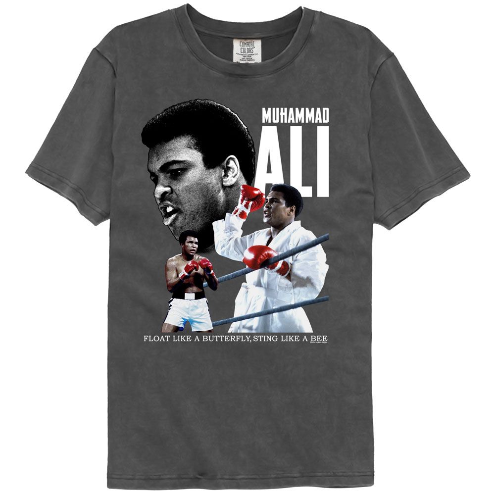MUHAMMAD ALI-MUHAMMAD ALI FLOAT LIKE-PEPPER COMFORT COLOR ADULT S/S TSHIRT