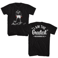 Thumbnail for MUHAMMAD ALI-MUHAMMAD ALI VS LISTON GREATEST F B-BLACK ADULT S/S TSHIRT