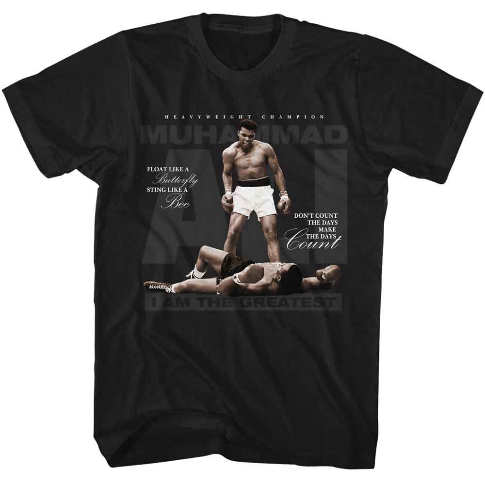 MUHAMMAD ALI-MUHAMMAD ALI IATG-BLACK ADULT S/S TSHIRT