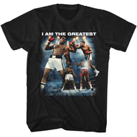 Thumbnail for MUHAMMAD ALI-MUHAMMAD ALI IATG COLLAGE-BLACK ADULT S/S TSHIRT