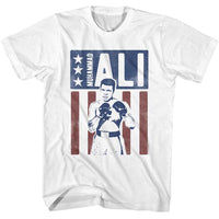 Thumbnail for MUHAMMAD ALI-MUHAMMAD ALI FLAG-WHITE ADULT S/S TSHIRT