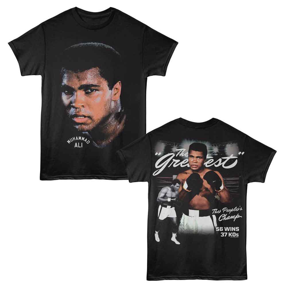 MUHAMMAD ALI-MUHAMMAD ALI THE GREATEST F B-BLACK ADULT S/S TSHIRT ***F&B***