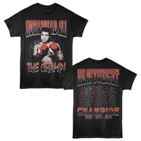 Thumbnail for MUHAMMAD ALI-MUHAMMAD ALI FIGHT TOUR F B-BLACK ADULT S/S TSHIRT ***F&B***