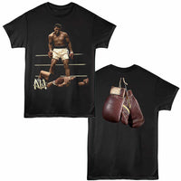 Thumbnail for Muhammad Ali - Muhammad Ali Hanging Gloves On Back T-Shirt